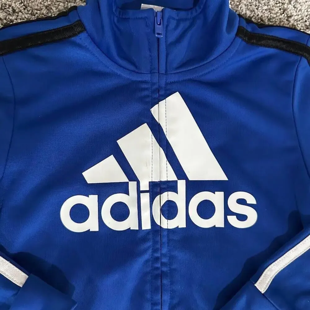 Adidas Sweater Zip up Kids 3T‎ 3L Blue